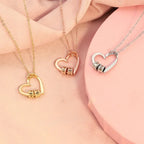 Collier Cœur Personnalisé — Argent 925 Plaqué Or 18K Bijoux de Paris
