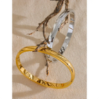 Jonc Lisse Doré — Argent 925 Plaqué Or 18K Bijoux de Paris