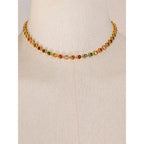 Collier et Bracelet Zircones Colorées — Argent 925 Plaqué Or 18K Bijoux de Paris