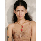 Collier Pendentif Fraise — Argent 925 Plaqué Or 18K Bijoux de Paris