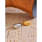 Bague Épaisse Lisse — Argent 925 Plaqué Or 18K Bijoux de Paris