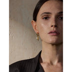 Boucles d'Oreilles Coquillage Perle d'Eau Douce — Argent 925 Plaqué Or 18K Bijoux de Paris