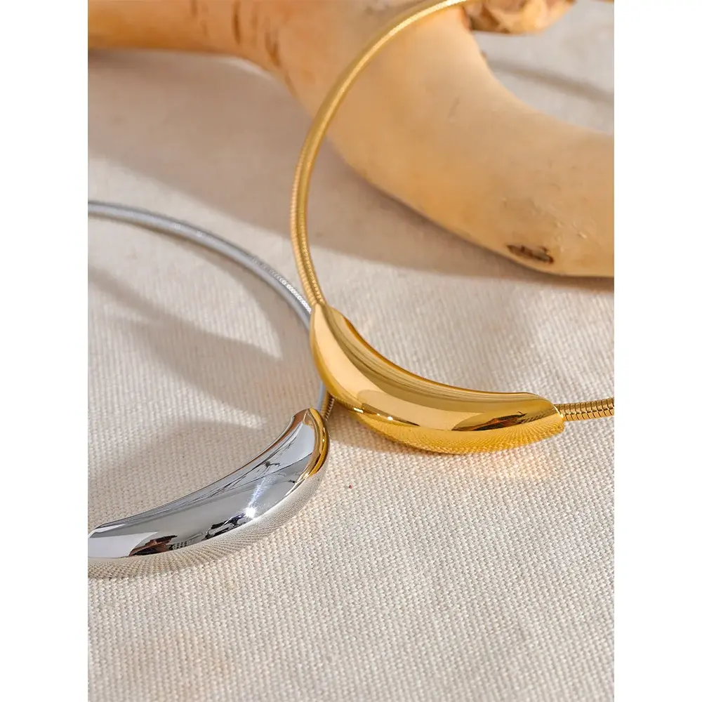 Chaîne Ras du Cou — Argent 925 Plaqué Or 18K Bijoux de Paris