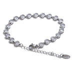 Collier et Bracelet Zircones Colorées — Argent 925 Plaqué Or 18K Bijoux de Paris