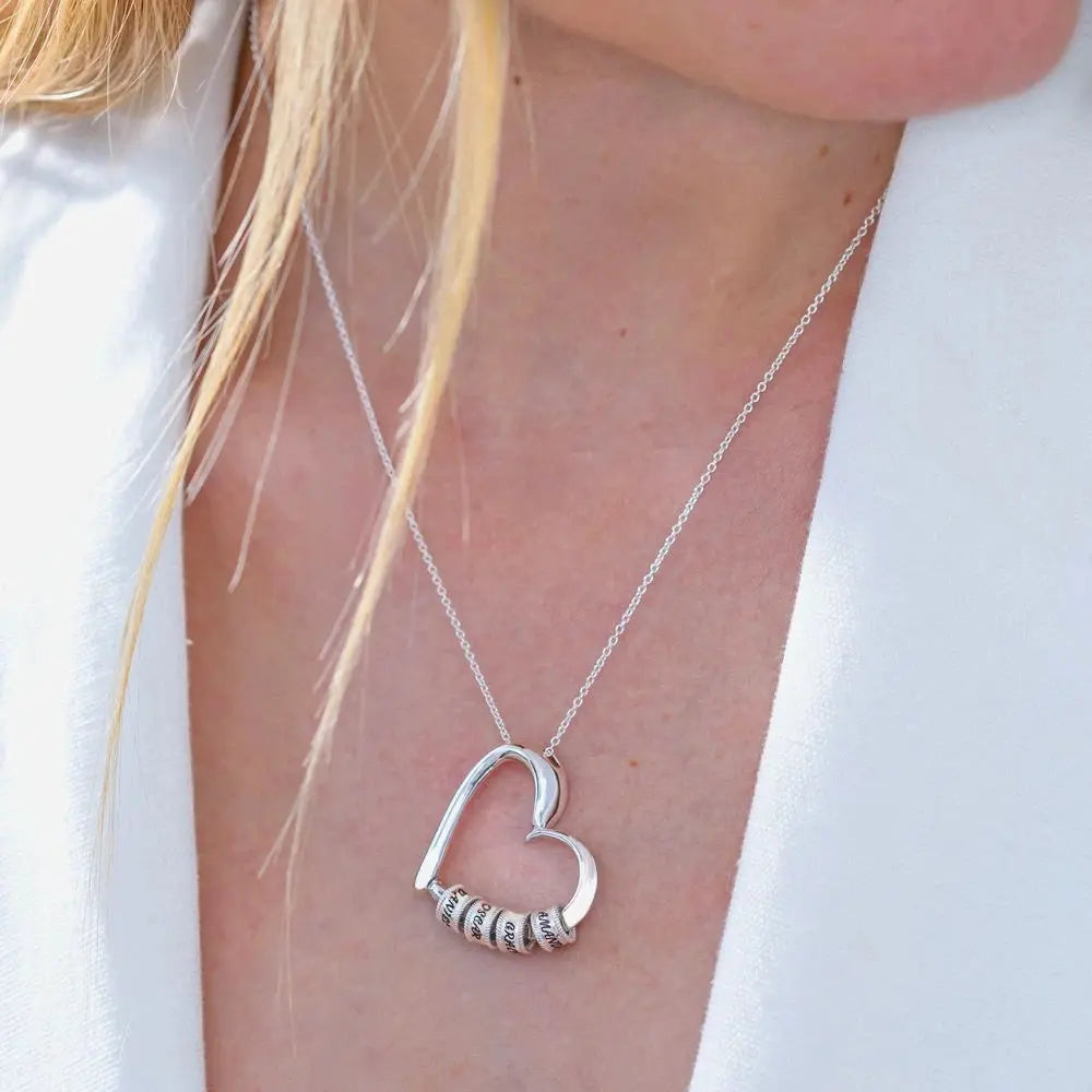 Collier Cœur Personnalisé — Argent 925 Plaqué Or 18K Bijoux de Paris